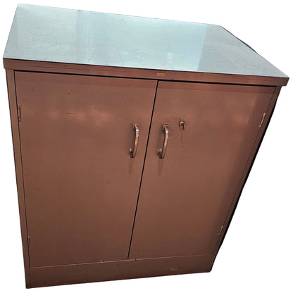 Industrial Gray Metal Cabinet