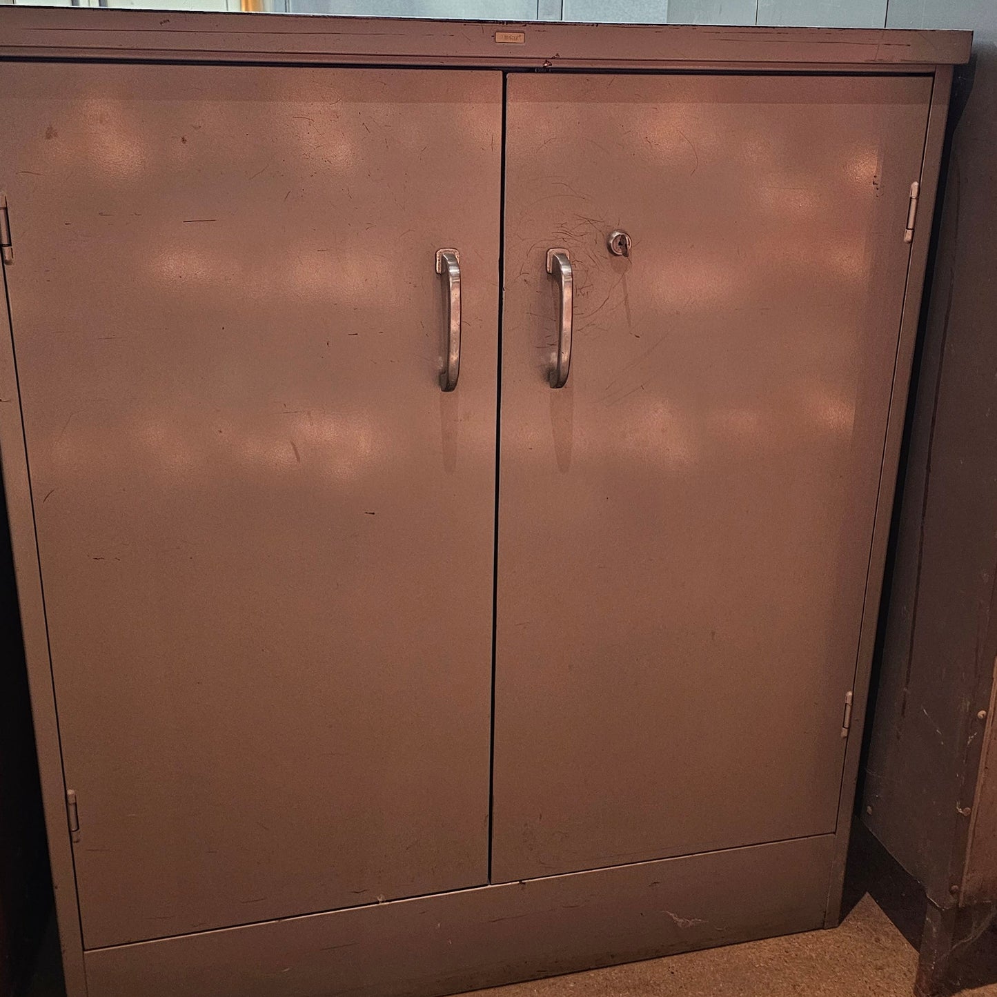 Industrial Gray Metal Cabinet
