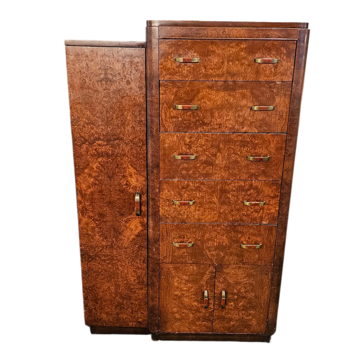 Chest, Wardrobe Cabinet | Art Deco Waterfall Gentleman’s