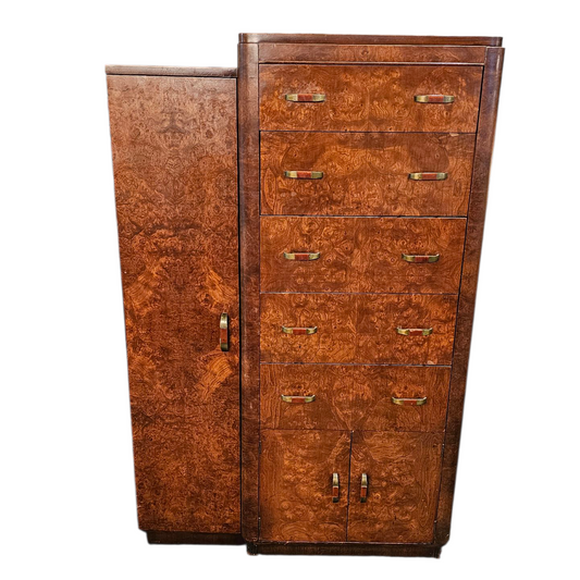 Chest, Wardrobe Cabinet | Art Deco Waterfall Gentleman’s