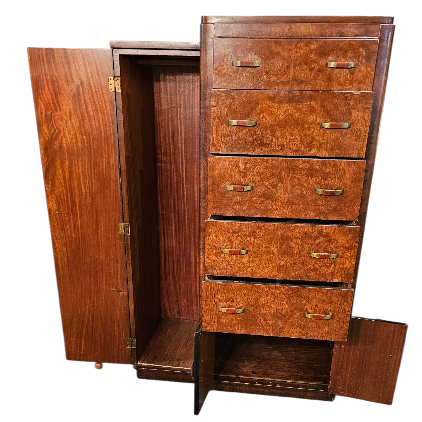 Chest, Wardrobe Cabinet | Art Deco Waterfall Gentleman’s