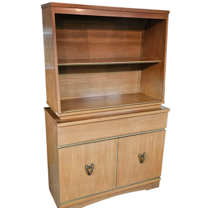 Hutch & Cabinet | Mid-Century Modern Blond Wood