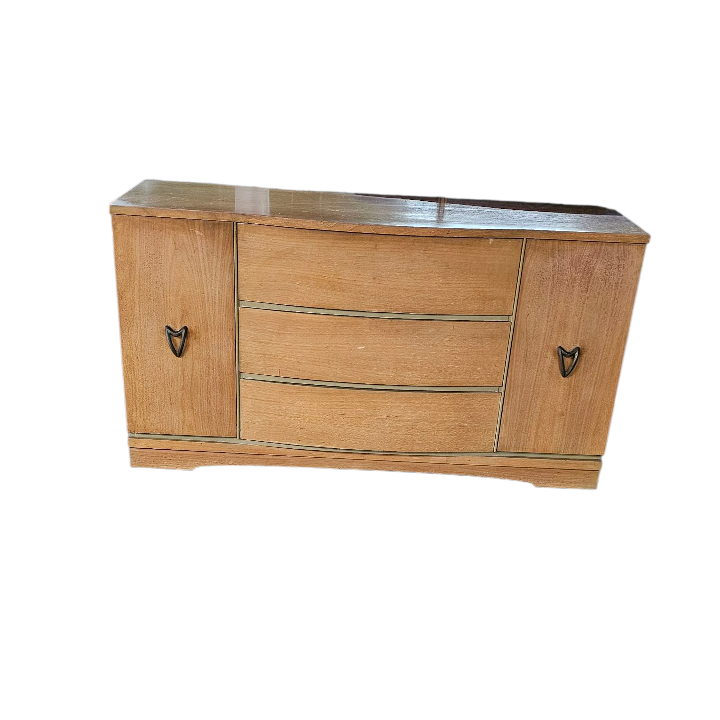 Lowboy Dresser | Mid-Century Modern Blond Wood