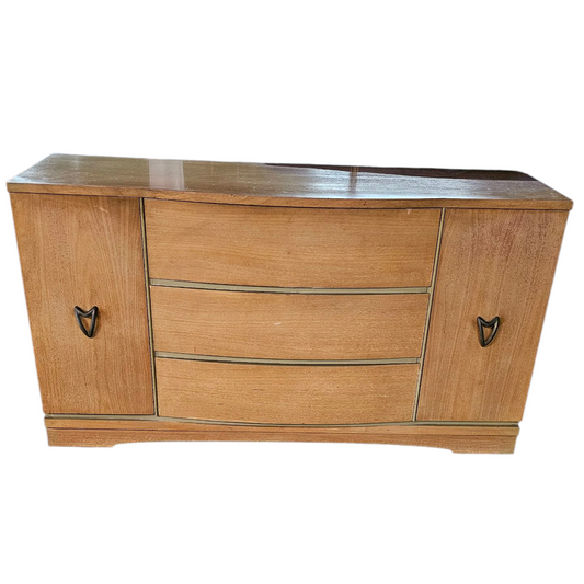 Lowboy Dresser | Mid-Century Modern Blond Wood