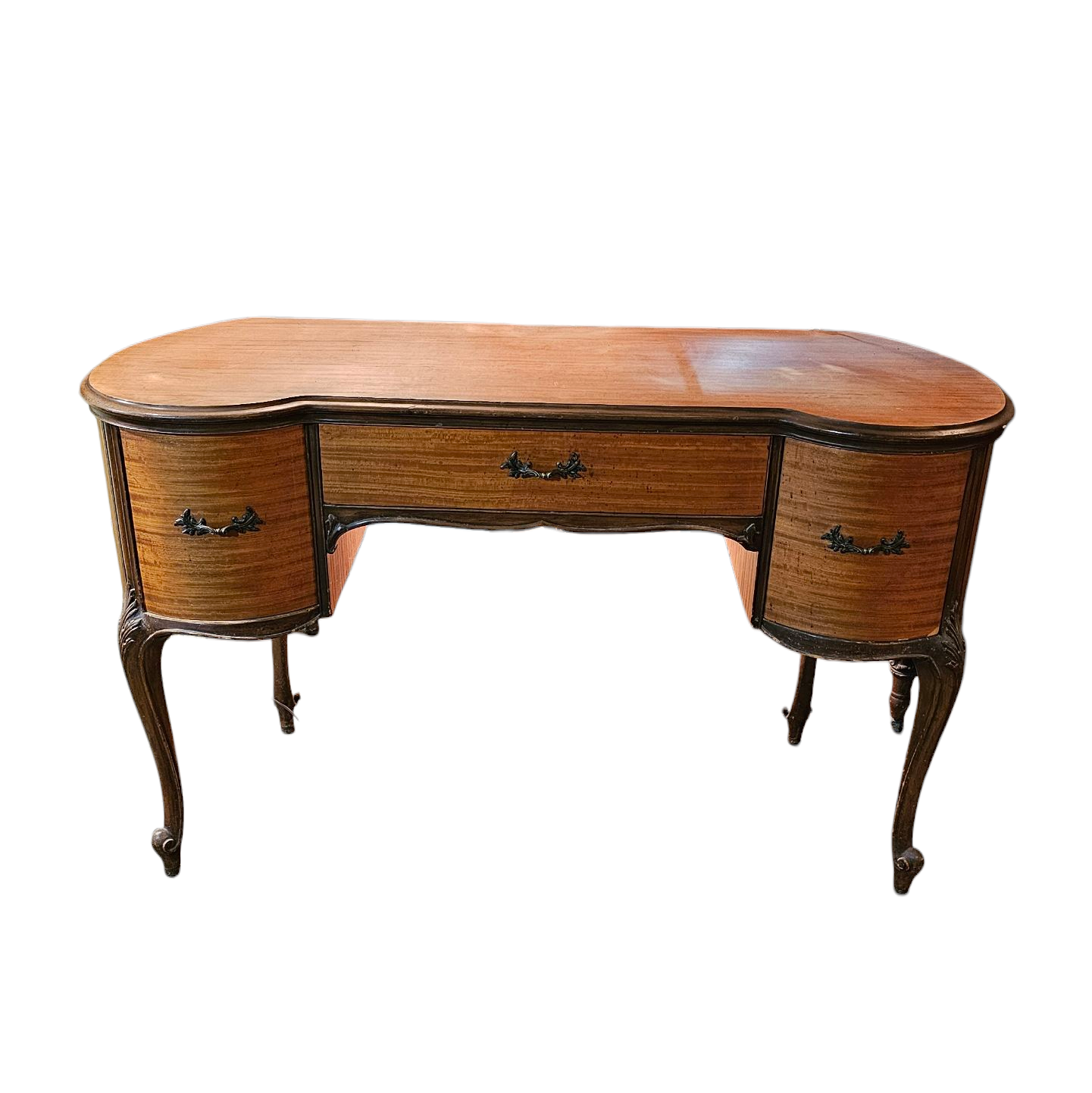 Serpentine Writing Desk with Drawers