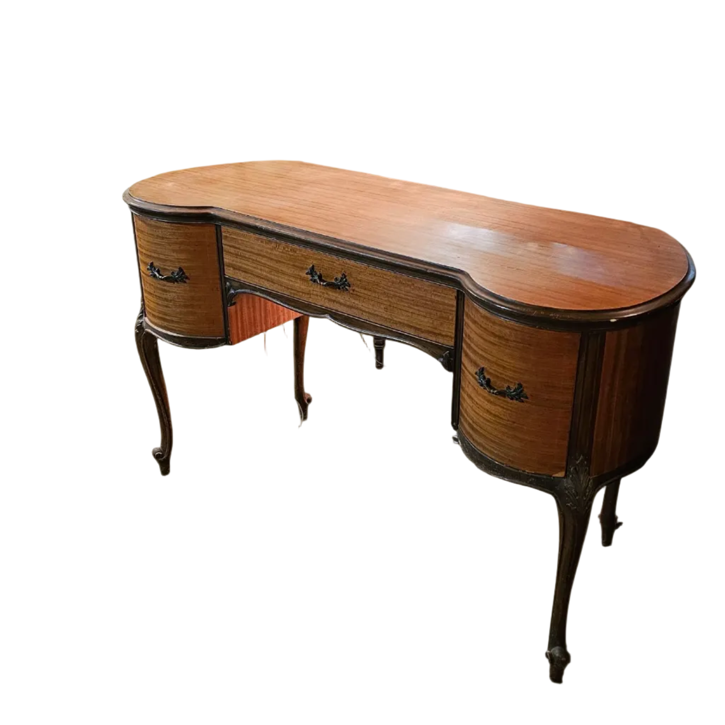 Serpentine Writing Desk with Drawers