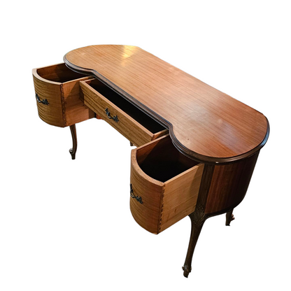 Serpentine Writing Desk with Drawers