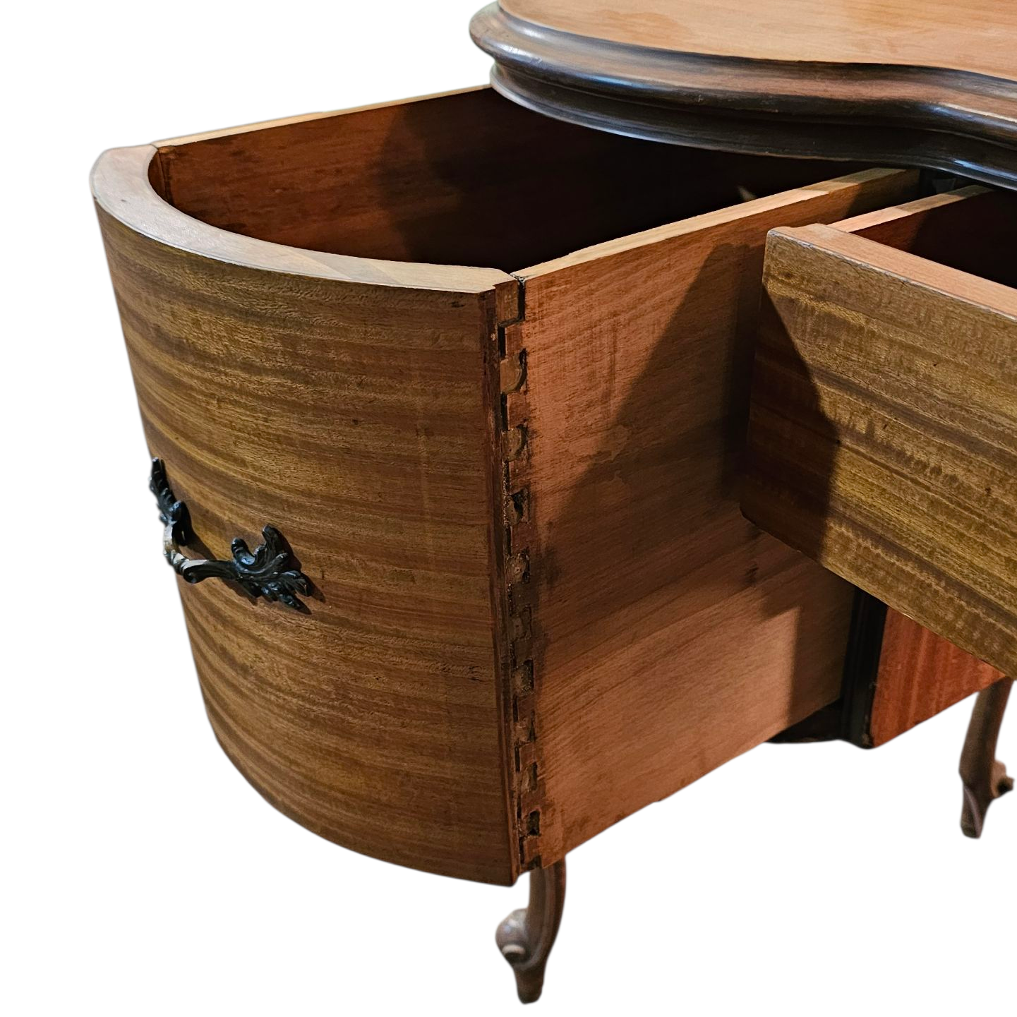 Serpentine Writing Desk with Drawers