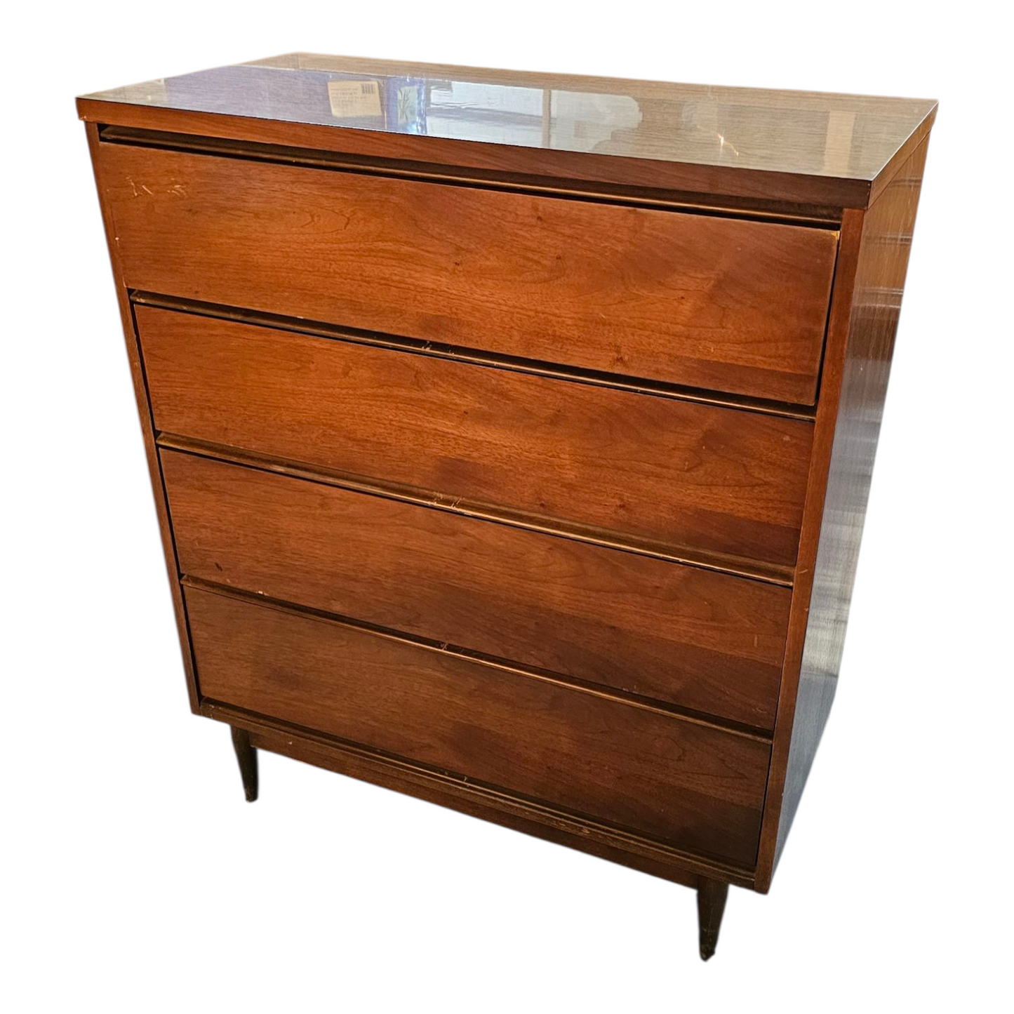 Mahogany Desk with Copper Pulls