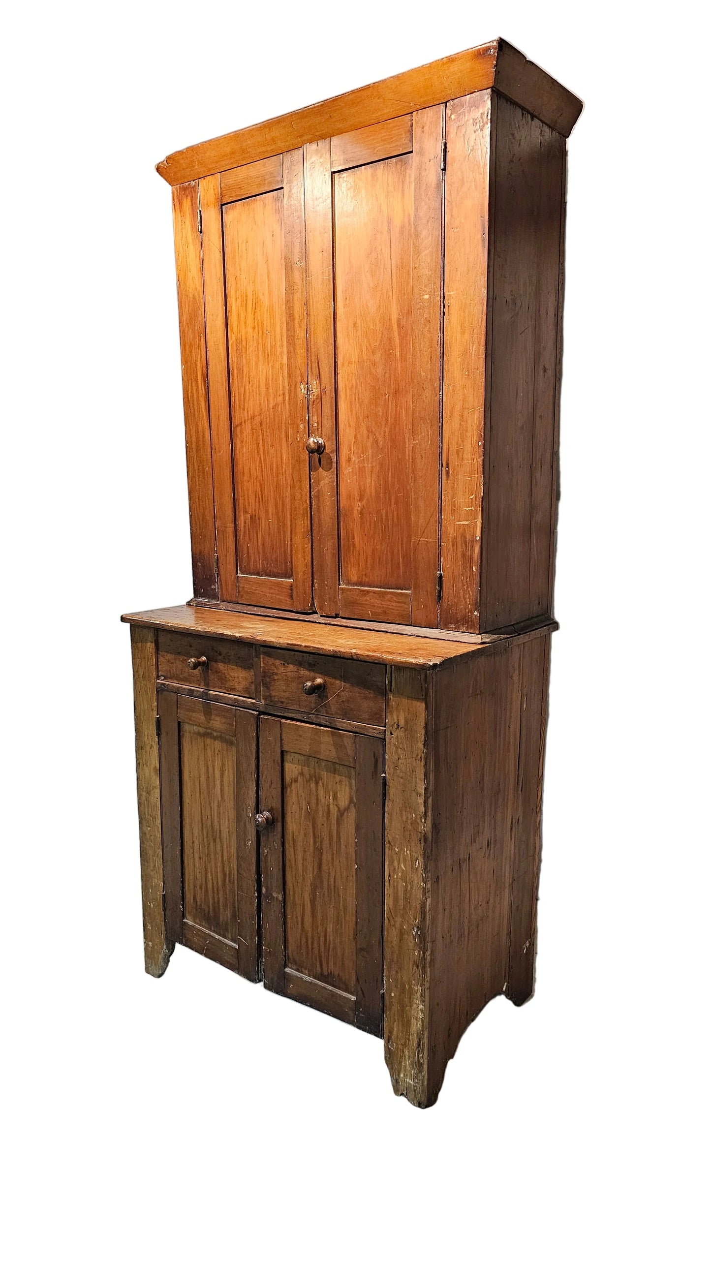 Wooden Cabinet Cupboard Two-Piece