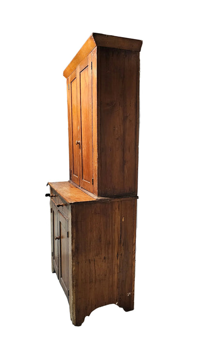 Wooden Cabinet Cupboard Two-Piece