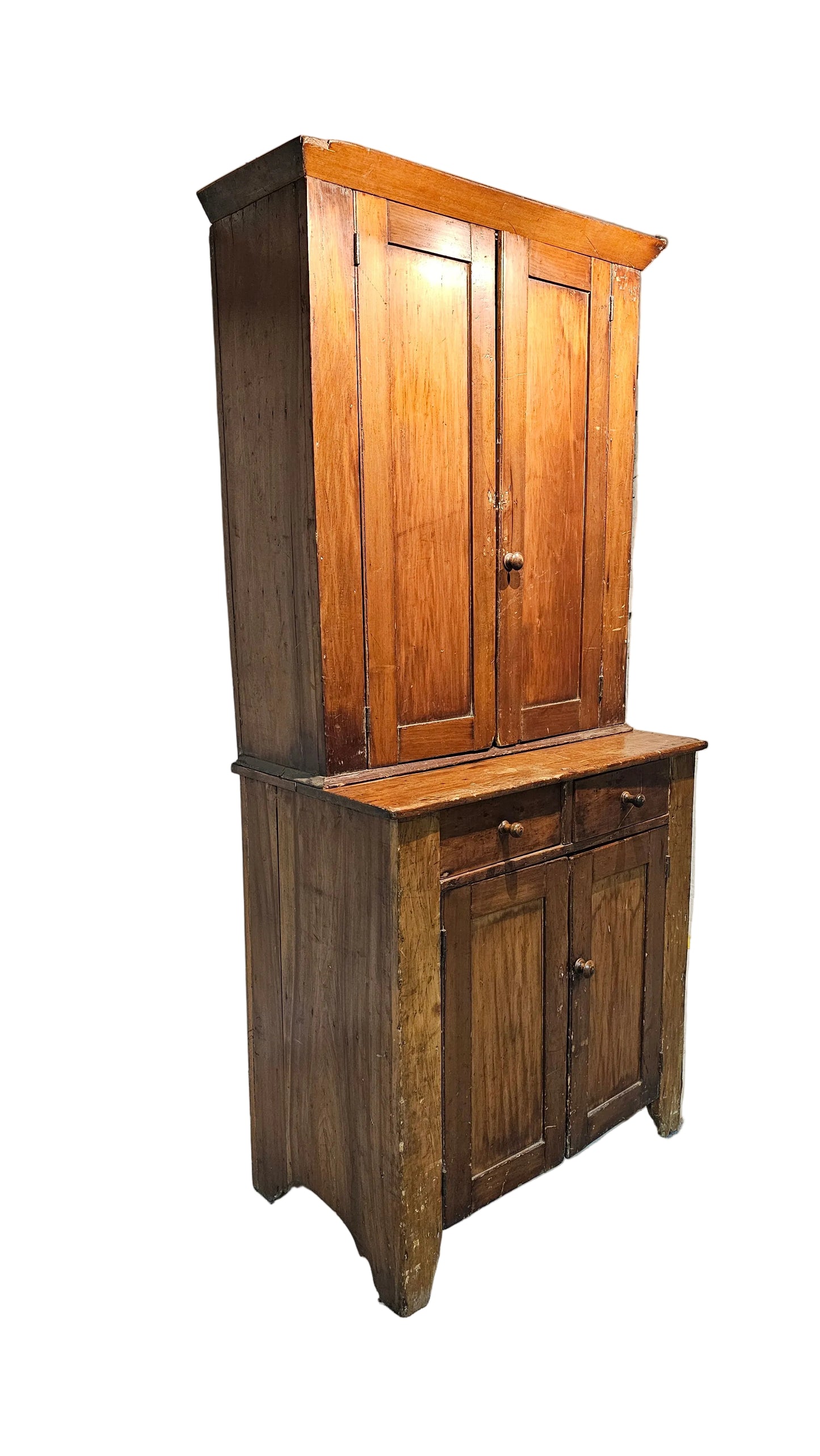 Wooden Cabinet Cupboard Two-Piece