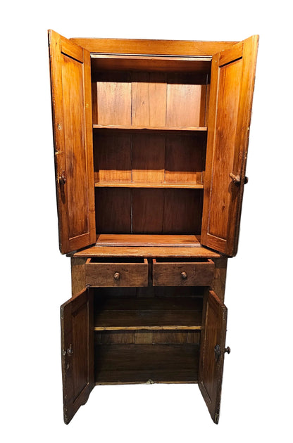 Wooden Cabinet Cupboard Two-Piece