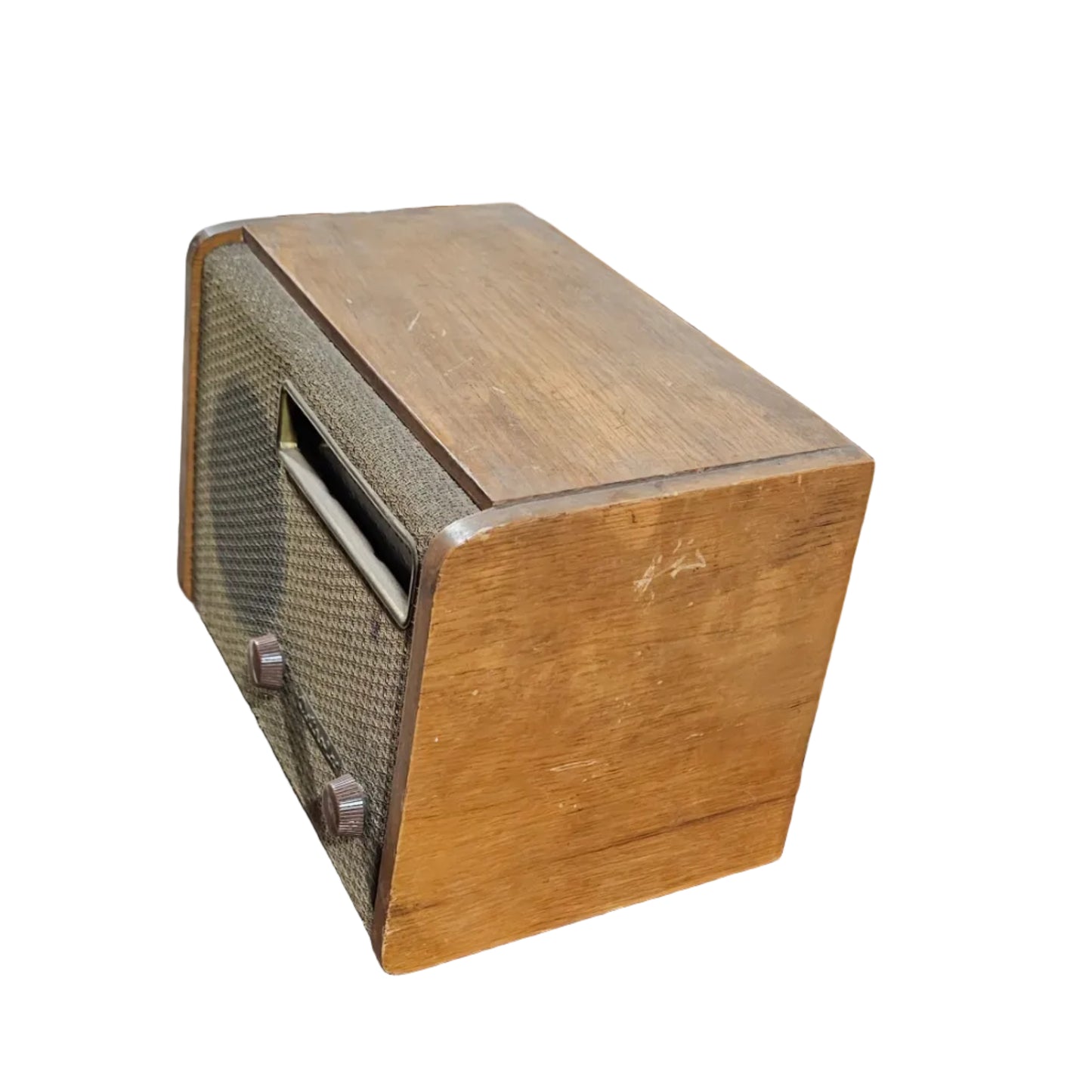 Detrola Wooden Tabletop Tube Radio