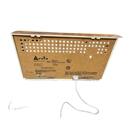 Arvin Solid State Wooden Tabletop Radio — Mid-Century AM/FM Transistor Radio