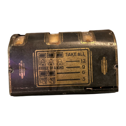 Jack-Pot Game Tin Wind-Up Slot Machine Toy