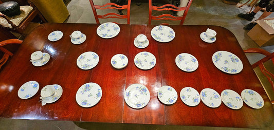 Vintage Blue Cornflower Fine China Set