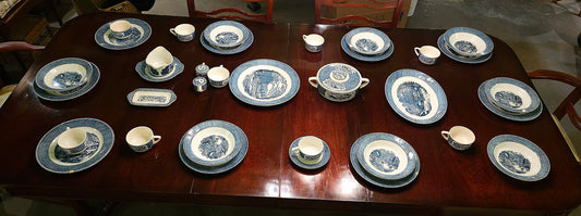 Blue & White China Dinner Set