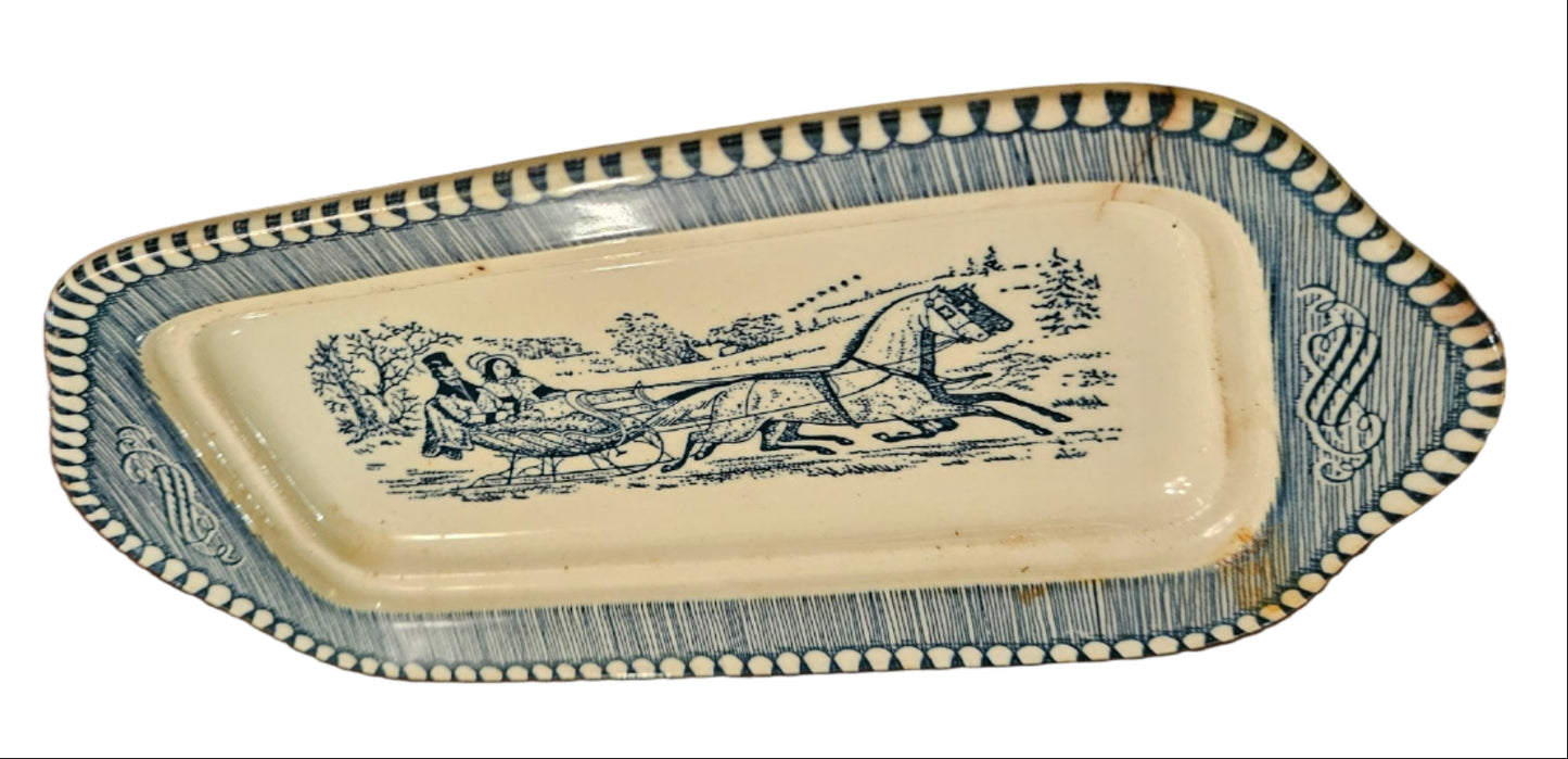 Blue & White Transferware Dinner Set