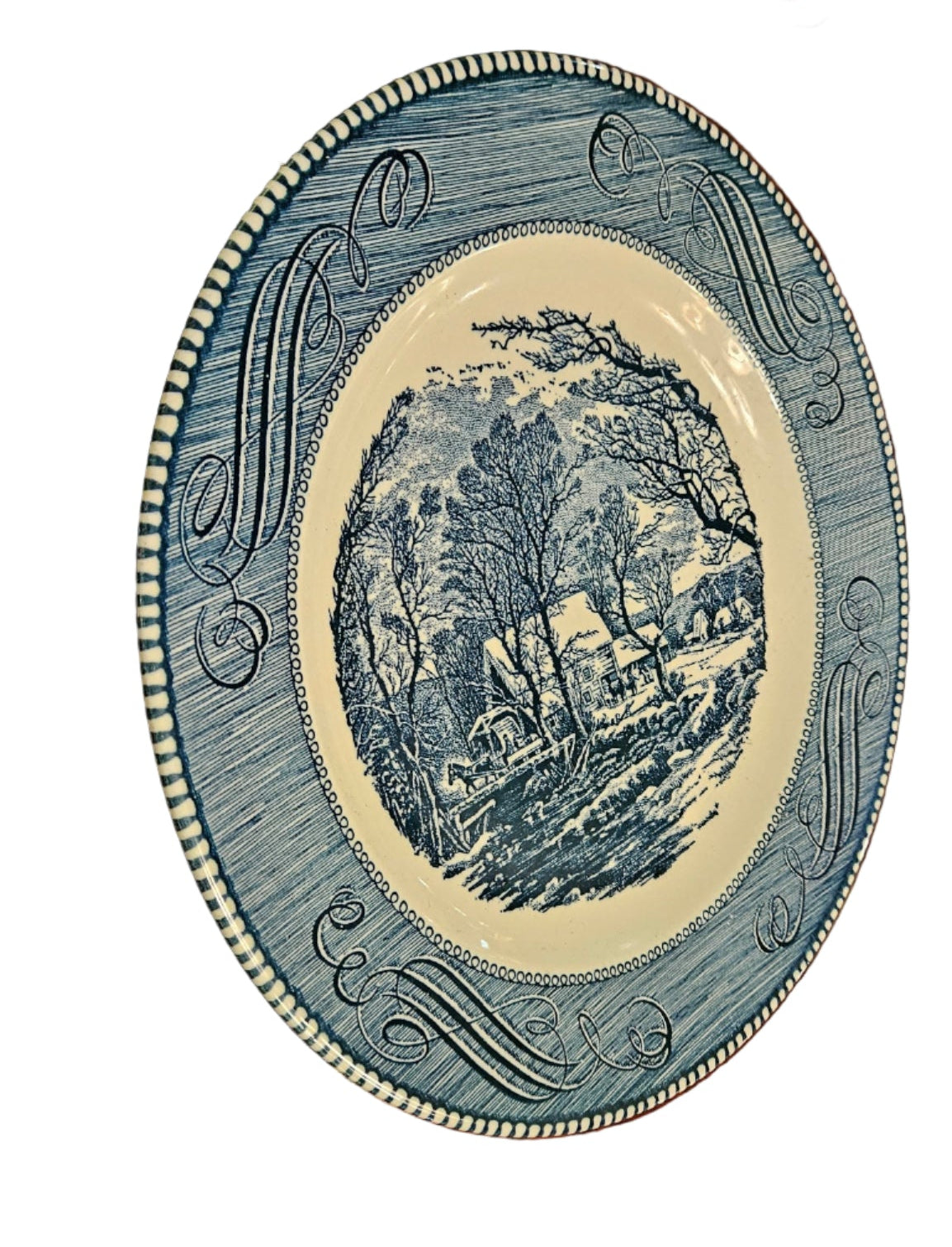 Blue & White Transferware Dinner Set