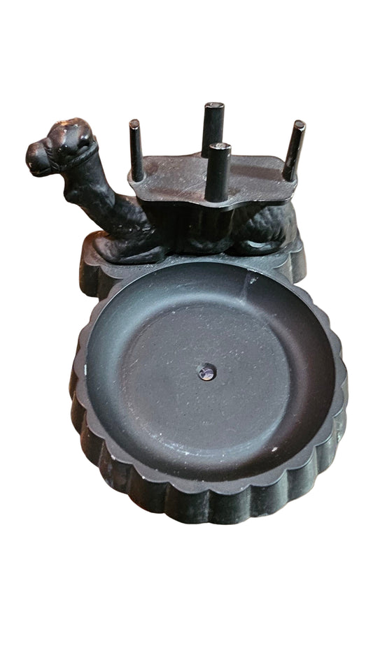 Camel Cast Metal Ashtray – Mid-Century Cigarette Holder & Table Accent