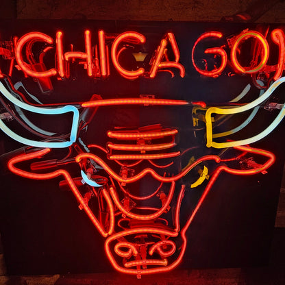 Vintage Chicago Bulls Neon Sign
