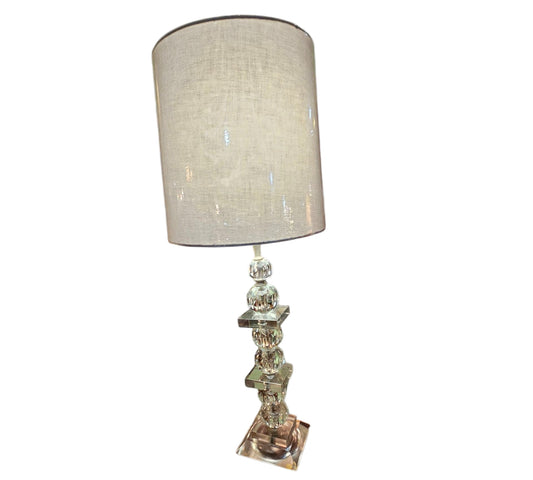 Crystal Art Deco Lamp