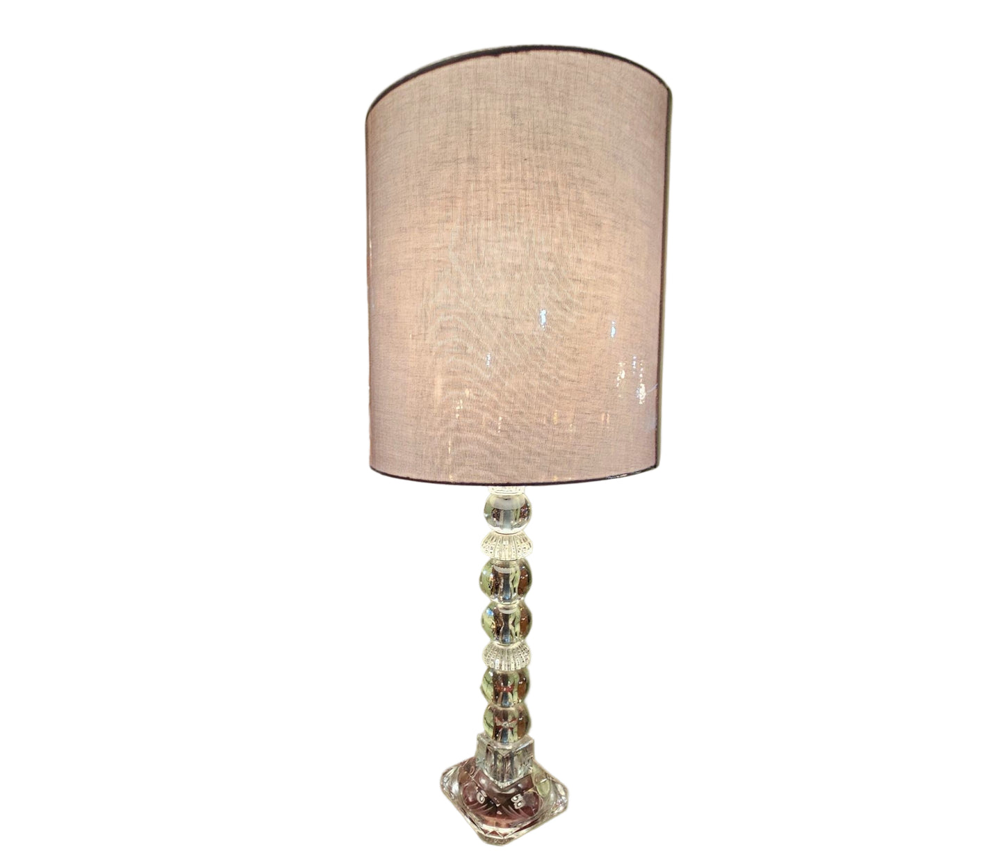 Hand-Painted Floral Lamp