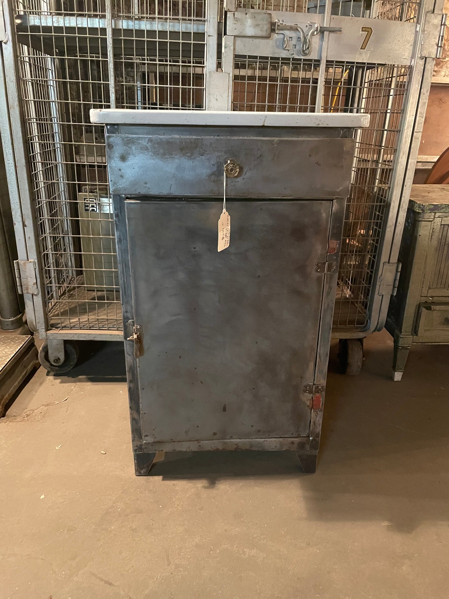 Midcentury Industrial Cabinet