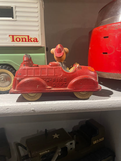 Toy Fire Truck -- Vintage Mickey Mouse