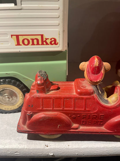 Toy Fire Truck -- Vintage Mickey Mouse