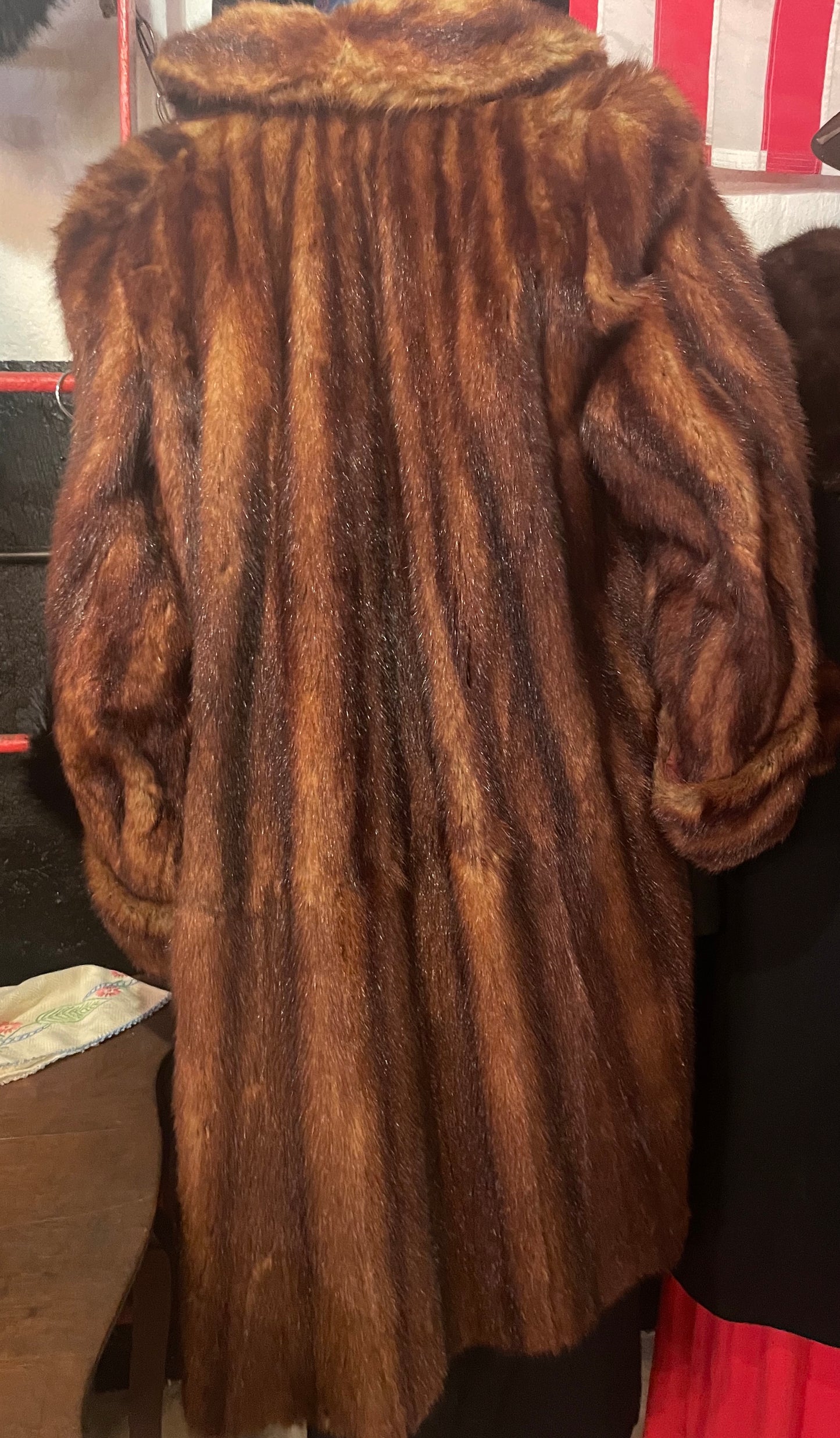 Full Length Marmot Fur Coat Late 1960s