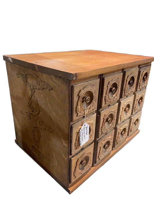 Apothecary Cabinet – 12-Drawer Rustic Storage Chest