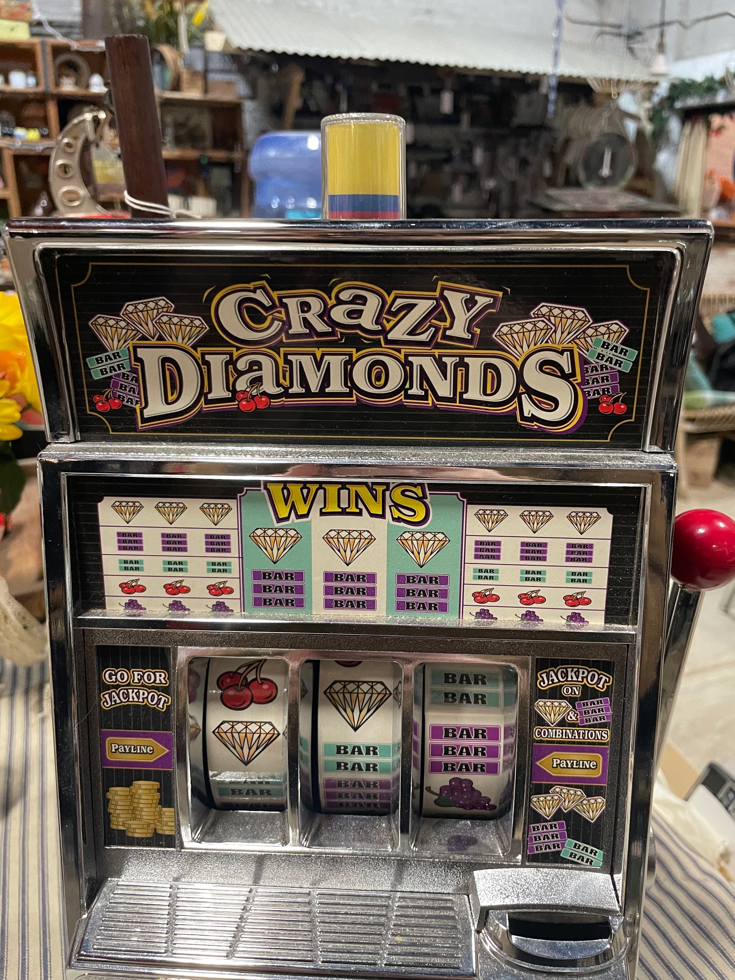 Crazy Diamonds Toy Slot Machine