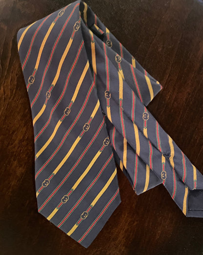 Silk Gucci Logo Necktie