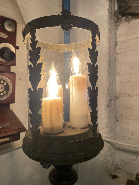 Gothic Revival Torchier 1920s Lamp