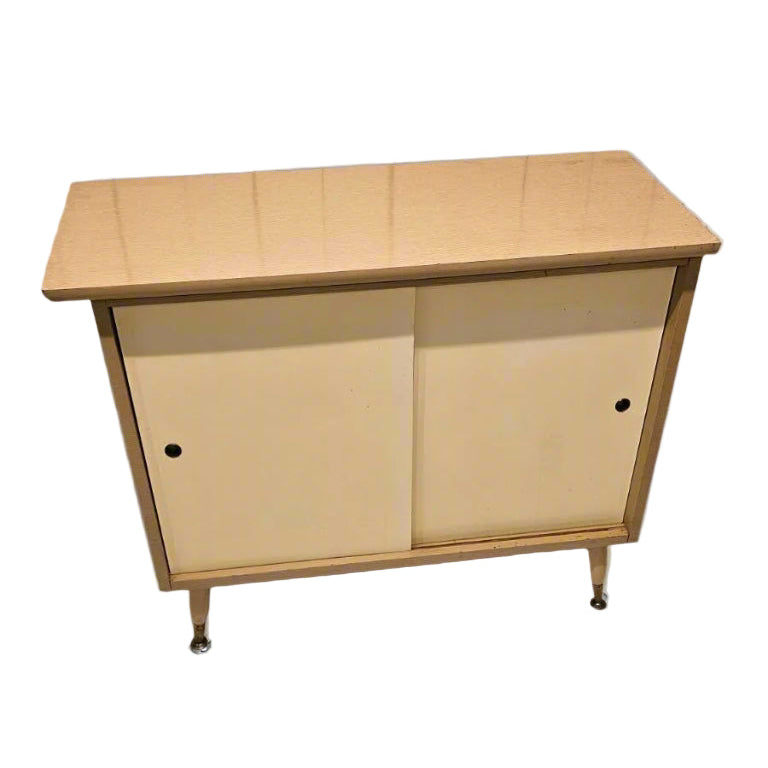 End Table with Storage – Vintage Wooden Mid-Century Modern Side Table