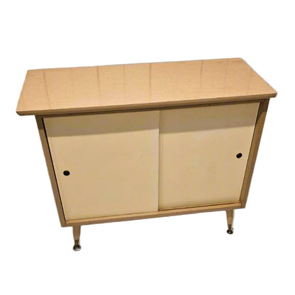 End Table with Storage – Vintage Wooden Mid-Century Modern Side Table