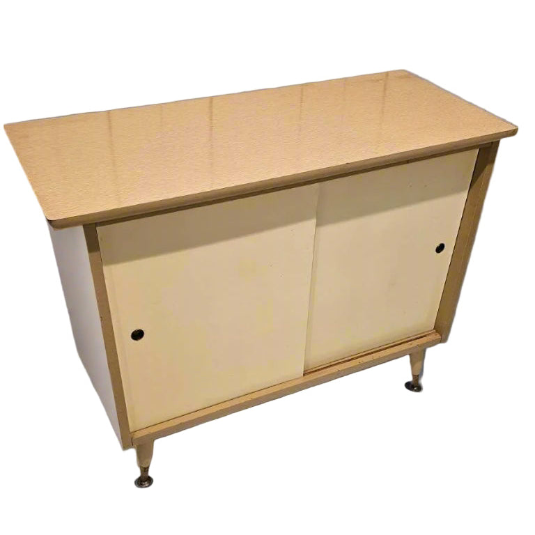 End Table with Storage – Vintage Wooden Mid-Century Modern Side Table