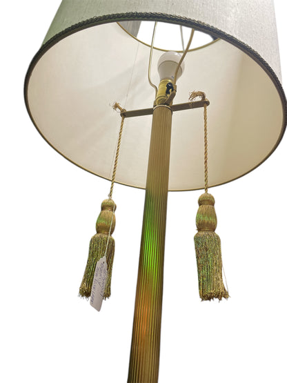 Hollywood Regency MCM Floor Lamp with Glass Table
