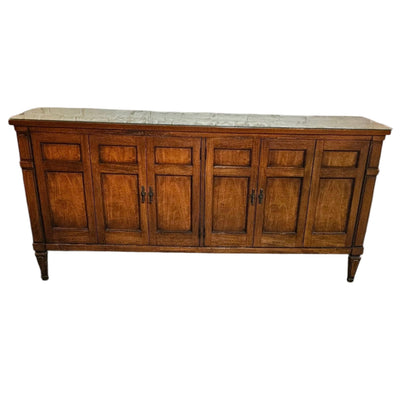 Oak Sideboard with Marble Top