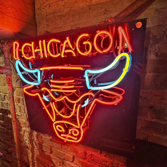 Vintage Chicago Bulls Neon Sign