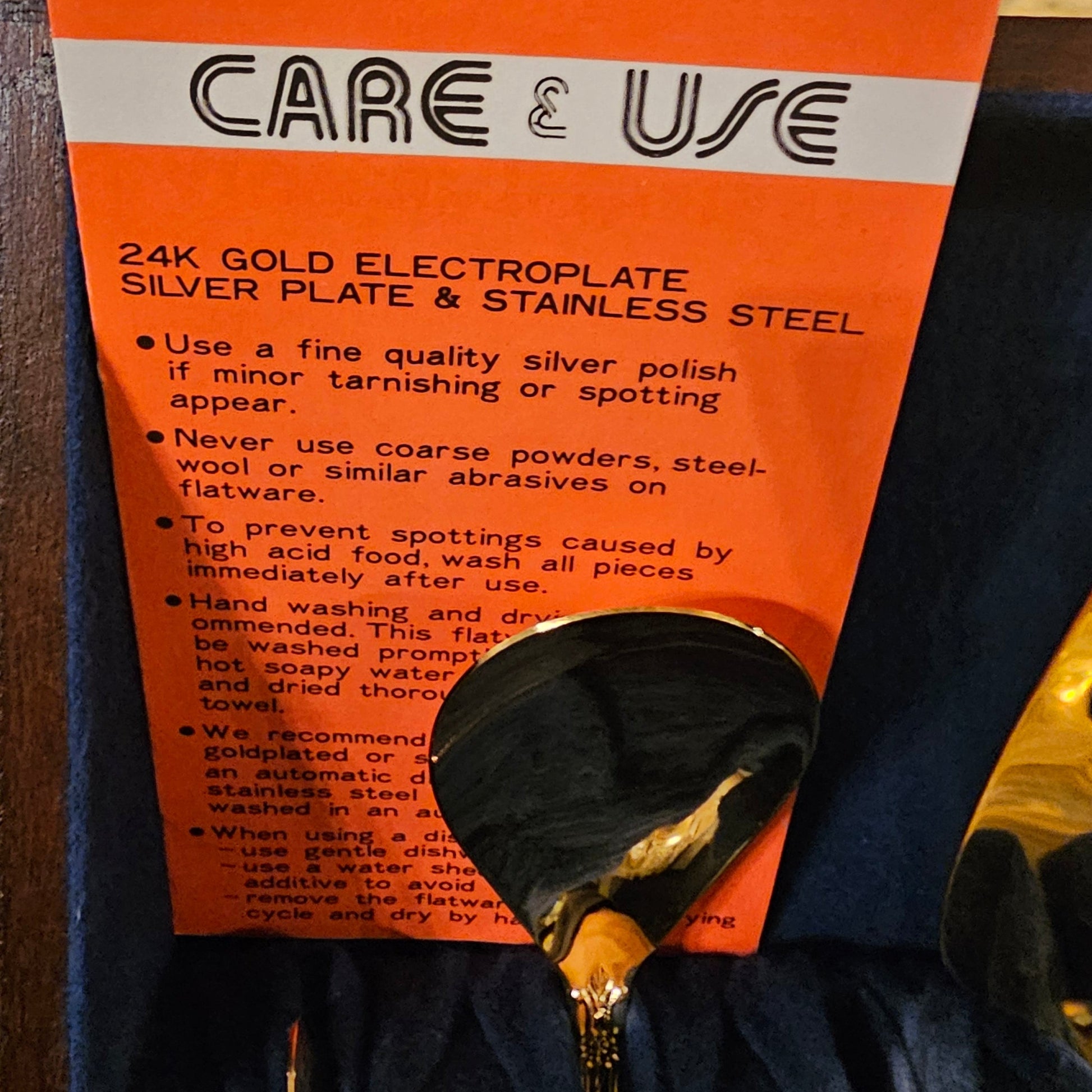 Vintage Gold Flatware Set