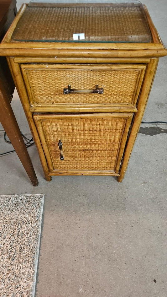 Bamboo Rattan Side Table