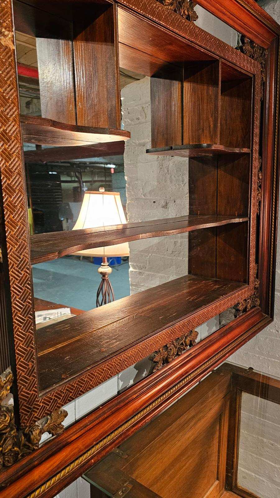 Shadow Box Mid Century Mirror