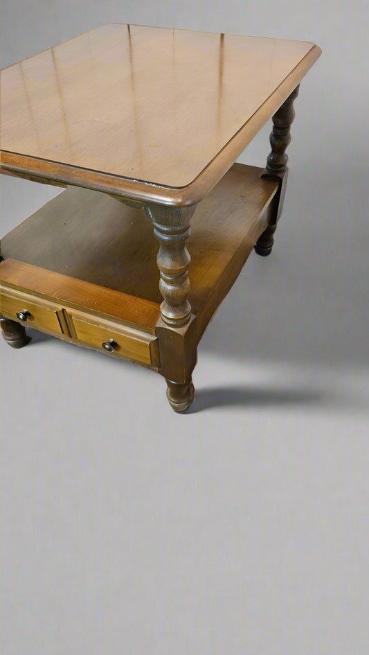 Side Table – Mid-Century Modern Rectangular End Table with Drawer