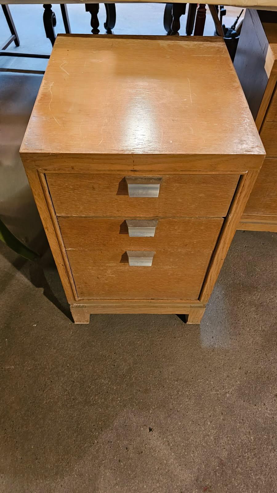 Mid-century Designer Three-drawer Nightstands
