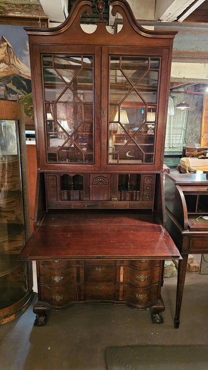 Mahogany Early American Secretary Desk