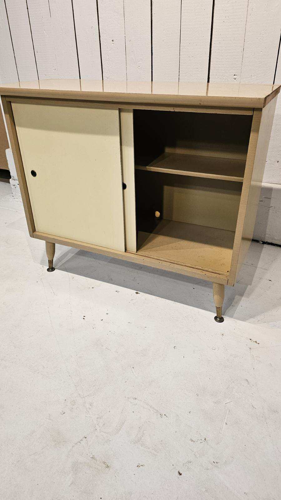 Midcentury Side Table Storage