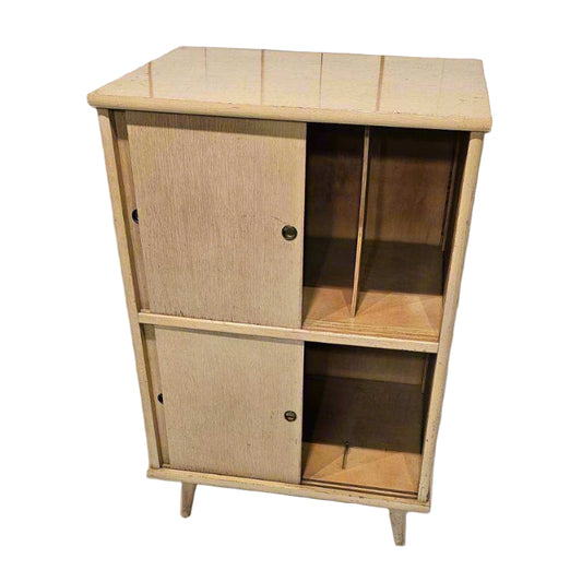 Media Console – Mid-Century Modern Vinyl Record Storage Cabinet